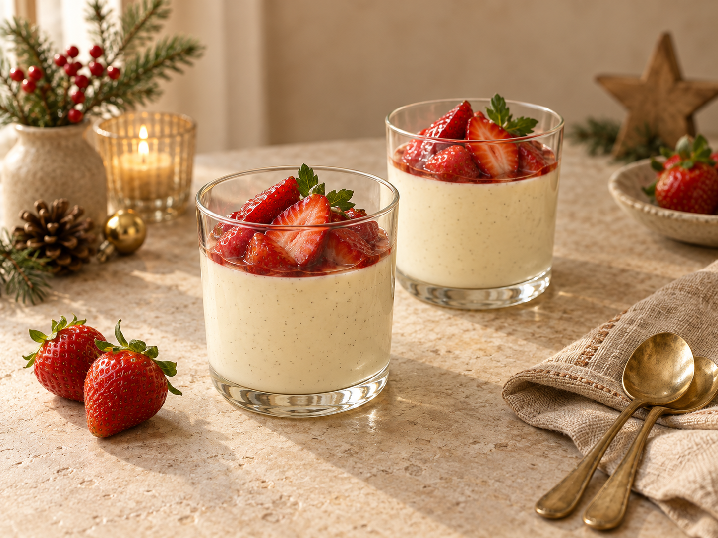 Vanilla panna cotta