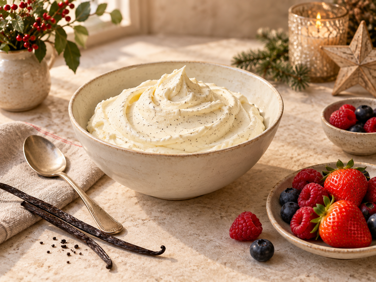 Vanilla whipped cream
